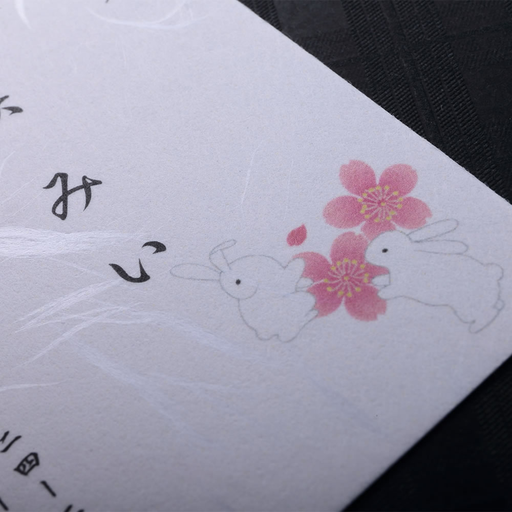 凛とした柔らかな暖かみのある和紙の表面にデザインをあしらった和が持つぬくもりを感じる小型和紙名刺。No.3219