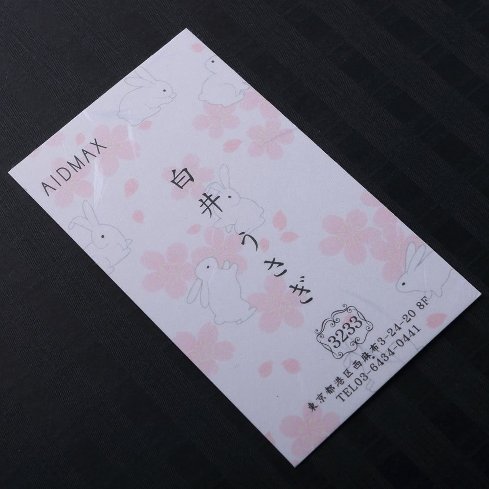 凛とした柔らかな暖かみのある和紙の表面にデザインをあしらった和が持つぬくもりを感じる小型和紙名刺。No.3233